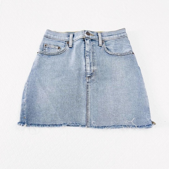 Wilfred Free Denim Blue Jean Mini Skirt SZ4 - Picture 3 of 8